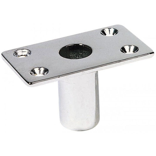 BSSTORE Boccola Grande per Scalmi 35x60, Diametro Scalmo 14mm in Ottone Cromato A 4 Fori