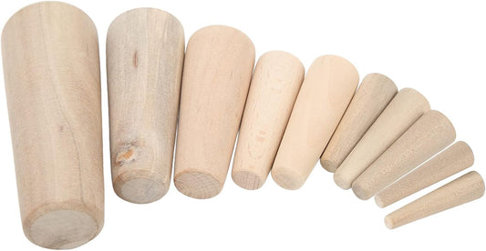 BSSTORE Kit 10 Pz Coni Turafalle Di Emergenza In Legno Diametro Da 8 A 38 mm, Barche, Fai Da Te