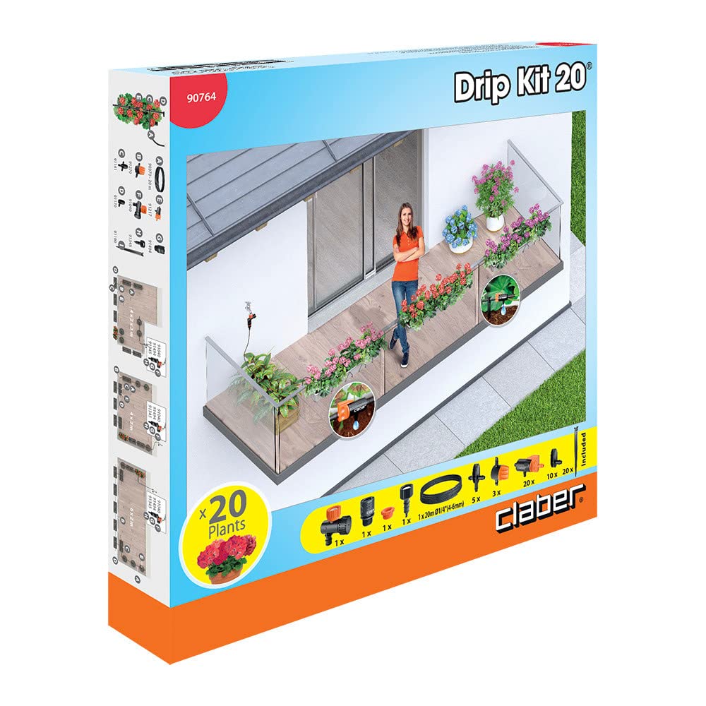Claber 90764 Kit Drip 20 vasi