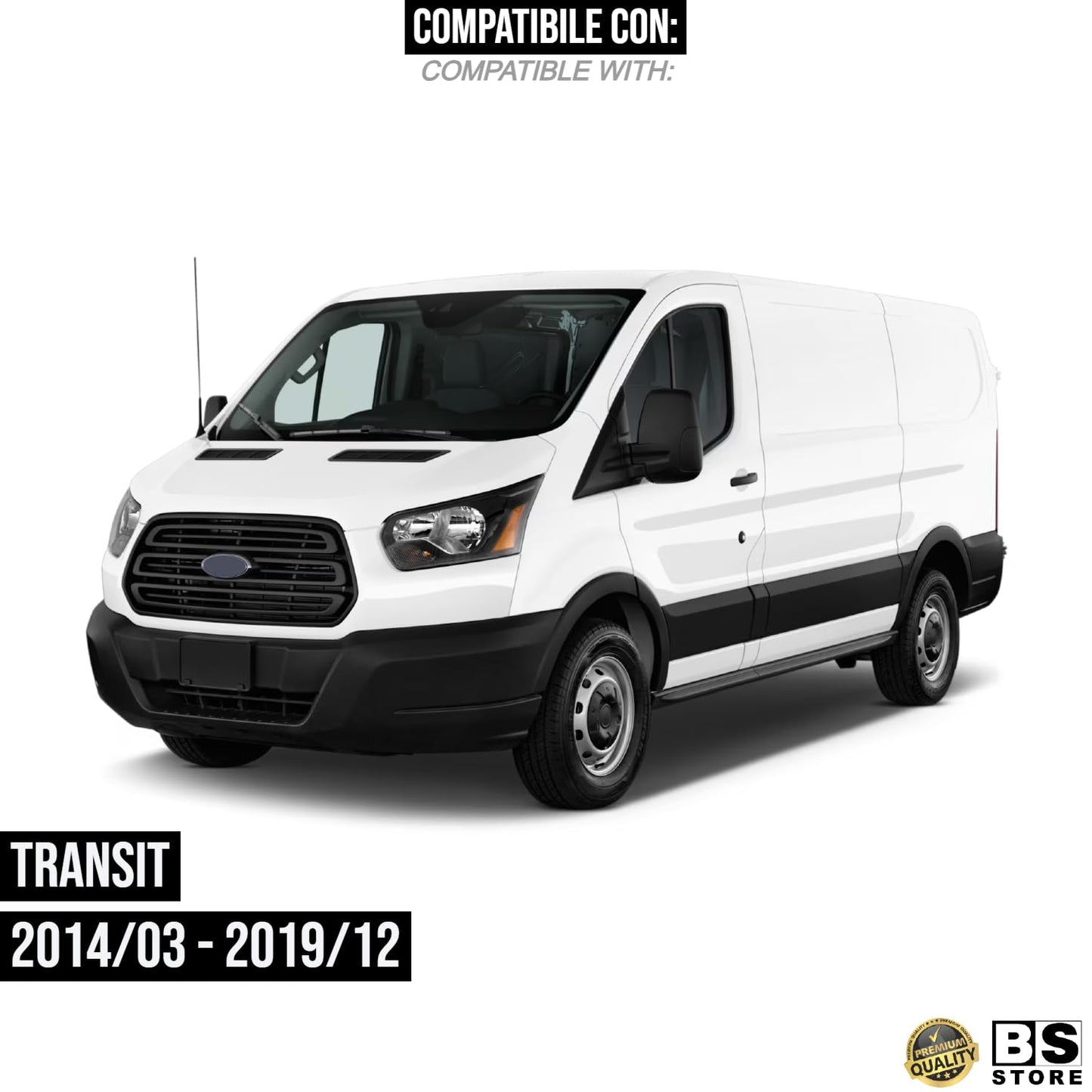 BSSTORE Gruppo Ottico Fanale Stop Posteriore Compatibile con TRANSIT 2014 – 2019 | Codici OEM 1855335, 1855334, 1870426