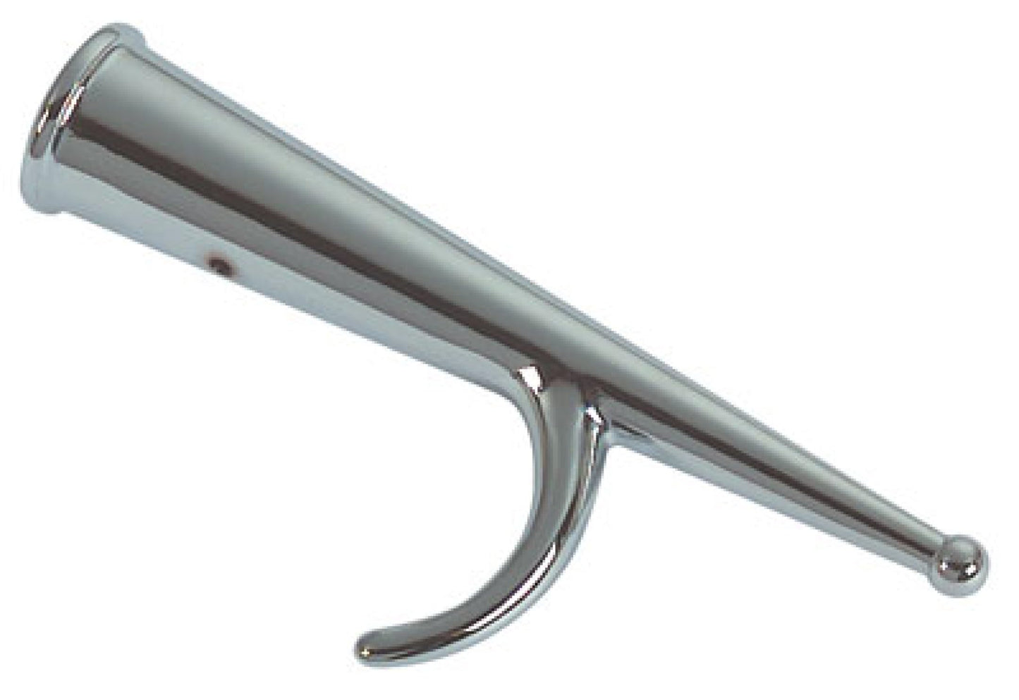BSSTORE GANCIO D'ACCOSTO SEMPLICE IN OTTONE CROMATO MEZZO MARINAIO (Ø 40 mm Lunghezza 185 mm)