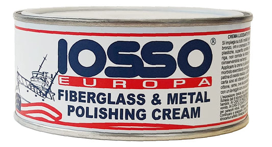 Iosso Fiberglass & Metal Polish, Pasta Lucidante per vetroresina e metalli, 250 ml