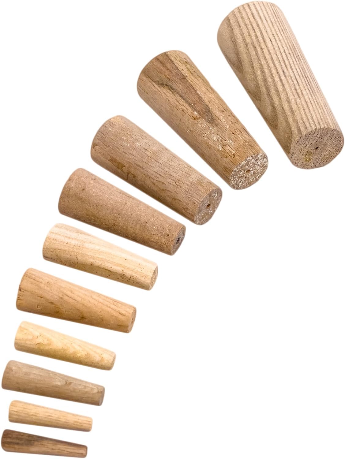BSSTORE Kit 10 Pz Coni Turafalle Di Emergenza In Legno Diametro Da 8 A 38 mm, Barche, Fai Da Te