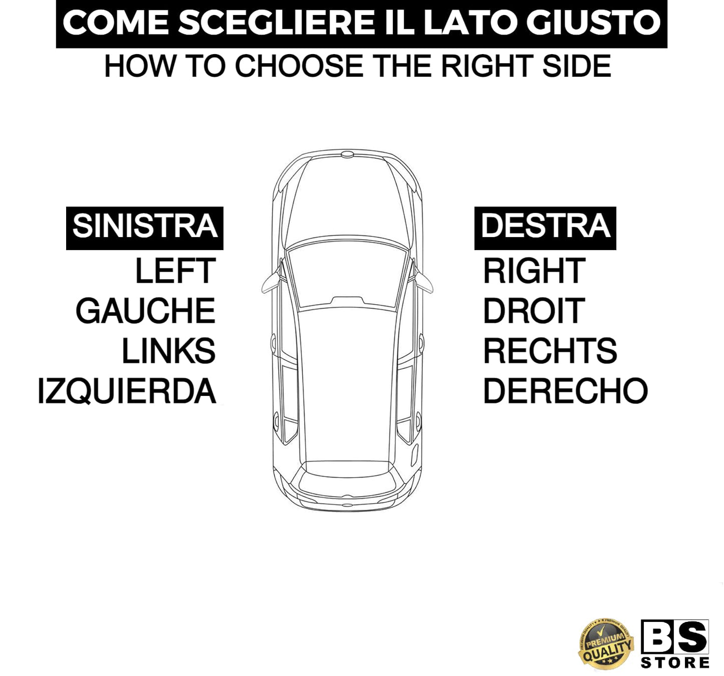 BSSTORE Fanalino Freccia Specchietto Retrovisore Laterale Compatibile con KUGA | ECOSPORT