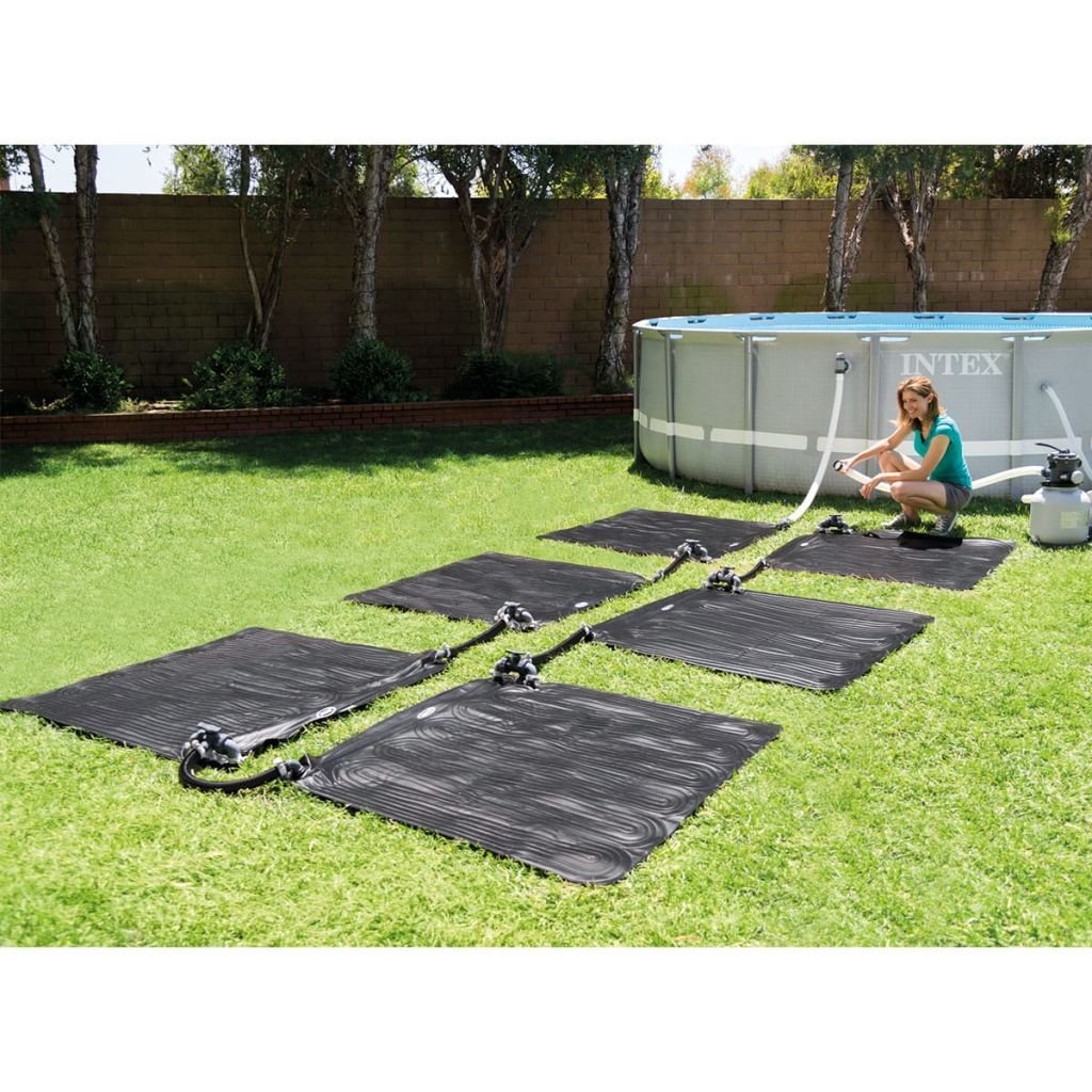 Intex Tappetino solare termico in PVC 1,2x1,2 M nero 28685