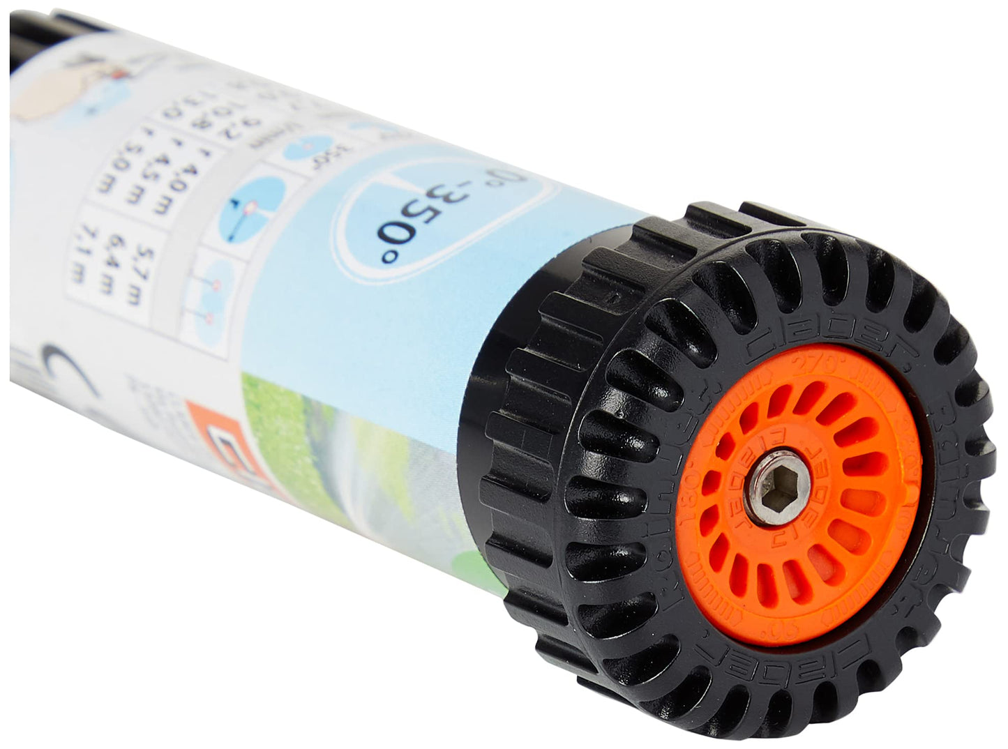 Claber 90004 - Pop-up regolabile da 0° a 350°; escursione dal terreno di 2", colore Nero