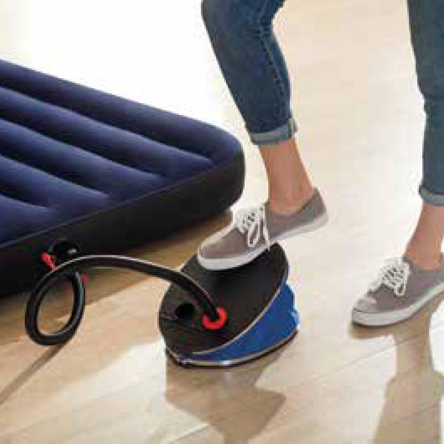 Intex 68610 - Pompa a Pedale Grande, Plastica, Nero, 30 cm