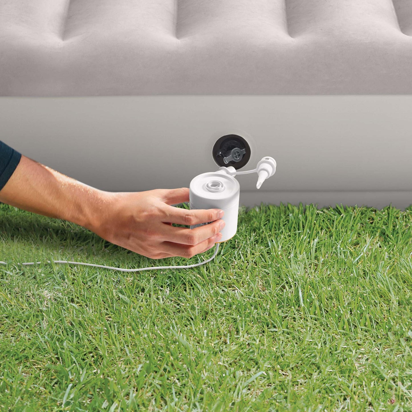 Intex Pompa elettrica QuickFill, Plastica, Bianco