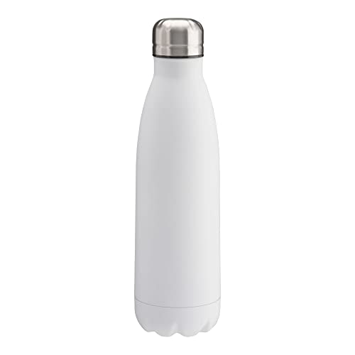 BSSTORE Borraccia Termica con Doppia Parete Isolante in Acciaio Inossidabile - 500 ml - Bottiglia Termica, Thermos, Riutilizzabile per Sport, Palestra, Viaggi
