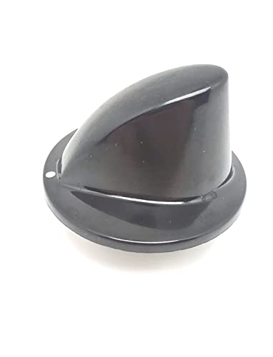 BSSTORE Manopola Piano Cottura Nera Trend Attacco 6mm Compatibile Equivalente A 133.0041.893