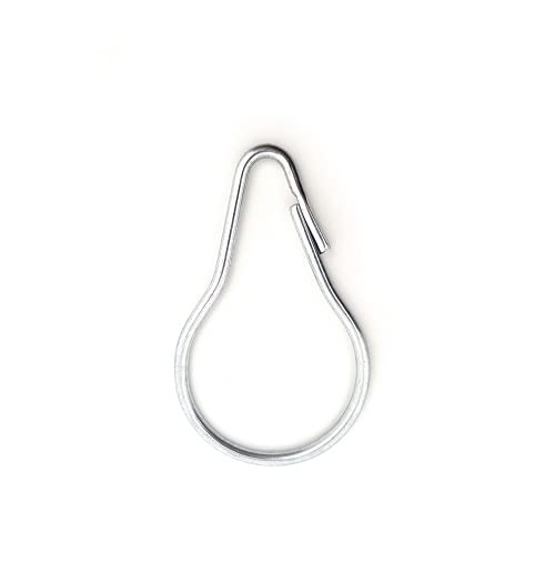 BSSTORE Ganci Per Tenda Doccia- Diametro cm3 -Pezzi 12 In Acciaio Zincato