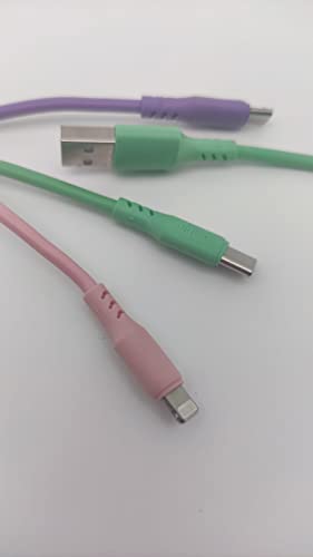 BSSTORE Cavo Usb 3 In 1 Lightning Usb-C Micro-Usb Collega Contemporaneamente Tutti I Tipi Di Dispositivo