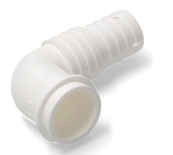 BSSTORE Giunto Scarico Lavatrice Curvo Uinversale Per Tubo Diametro 19-22Mm Made In Italy