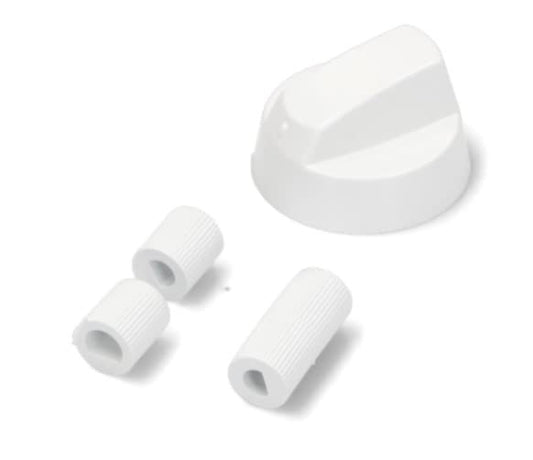 BSSTORE Manopola Piano Cottura Bianca Universale Bianca Con 3 Riduzioni, Adattabili Per Forni E Fornelli A Gas