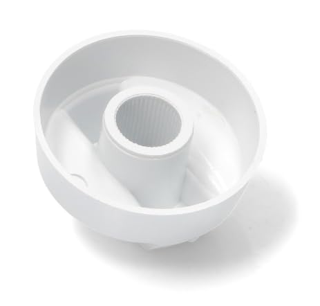 BSSTORE Kit Completo 5 Manopole Universali Colore Bianco Adattabili A Qualsiasi Piano Cottura
