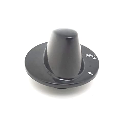 BSSTORE Manopola Piano Cottura Nera Trend Attacco 6mm Compatibile Equivalente A 133.0041.893