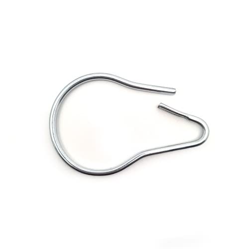 BSSTORE Ganci Per Tenda Doccia- Diametro cm3 -Pezzi 12 In Acciaio Zincato