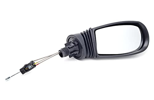 BSSTORE Specchietto Retrovisore Esterno Nero per PUNTO dal 1999 al 2012 (188) Completo con Specchio e Regolazione Meccanica