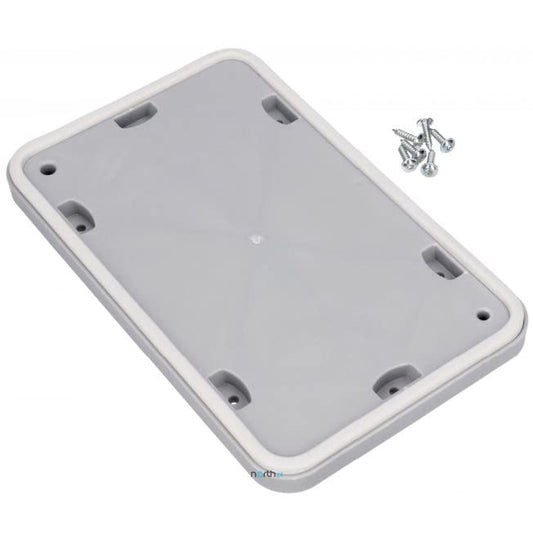 BSSTORE Kit Porta Di Servizio Sportello Manutenzione Asciugatrice Con 6 Viti Compatibile Equivalente A 00646776