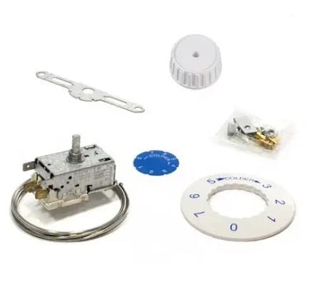 BSSTORE Termostato Frigorifero Due Porte A 3 Contatti VT9 Universale Capillare 1200Mm Compatibile Con Tutte Le Marche