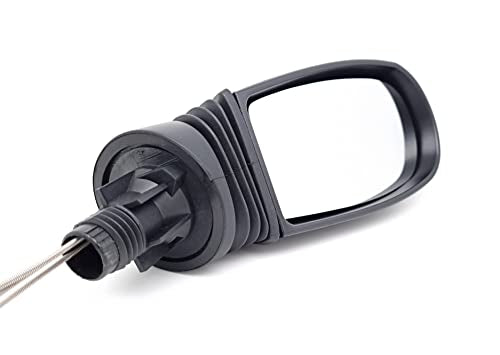 BSSTORE Specchietto Retrovisore Esterno Nero per PUNTO dal 1999 al 2012 (188) Completo con Specchio e Regolazione Meccanica