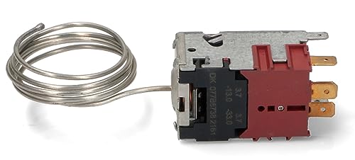BSSTORE Termostato Frigorifero 4 Contatti Compatibile Con Vari Marchi E Modelli Capillare 800Mm Equivalente A 077B6738