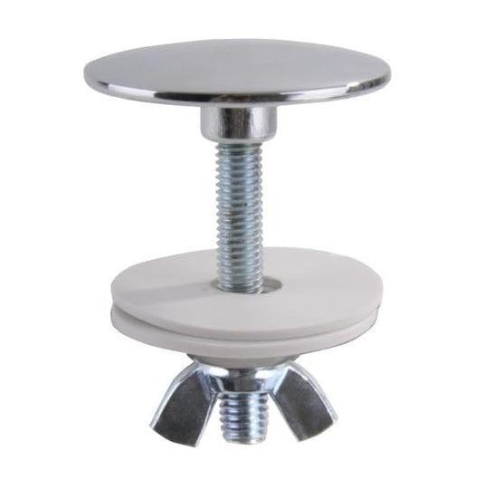 BSSTORE Tappo Copriforo In Ottone Cromato Bidet E Lavabo mm 50, Barra Filettata Ø 12