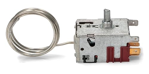 BSSTORE Termostato Frigorifero 4 Contatti Compatibile Con Vari Marchi E Modelli Capillare 800Mm Equivalente A 077B6738