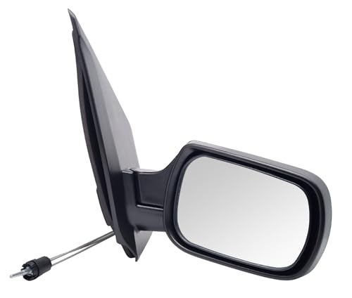 BSSTORE Specchietto Retrovisore Esterno Nero per F0RD Fiesta Mk5 2002-2005 con Regolazione Manuale