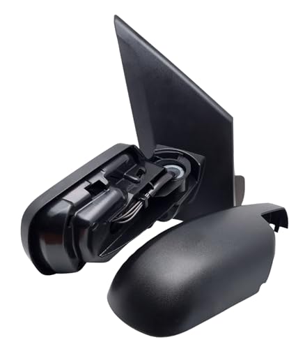 BSSTORE Specchietto Retrovisore Esterno Nero per F0RD Fiesta Mk5 2002-2005 con Regolazione Manuale
