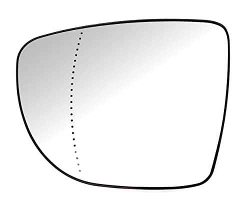 BSSTORE Piastra Vetro Specchio Retrovisore Termico per CLIO 4, CAPTUR, MICRA 5, ZOE (Sinistro - Lato Conducente Asferico)