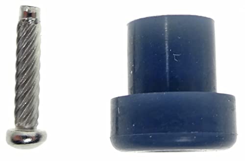 BSSTORE KW650568 Kit 5 Piedini di Ricambio in Gomma con Vite - Compatibile Kenwood per A901, A701, KM