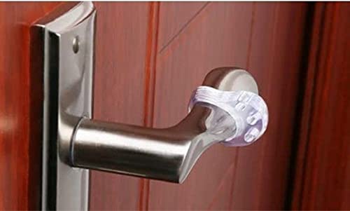 BSSTORE Fermaporte Per Maniglie In Pvc, Paracolpi, Trasparente, Singolo Anello, PZ 10