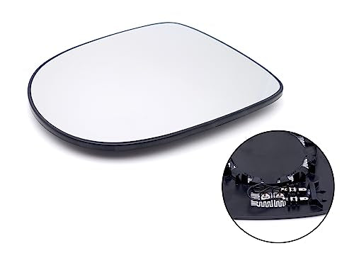 BSSTORE Piastra Vetro Specchio Retrovisore Termico per Ren@ult CLIO III 2009-2014, TWINGO II 2012-2014 (Destro - Lato Passeggero)