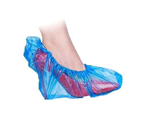 BSSTORE Copriscarpe Calzari In Plastica CPE Monouso Confezione Da 100 Pezzi