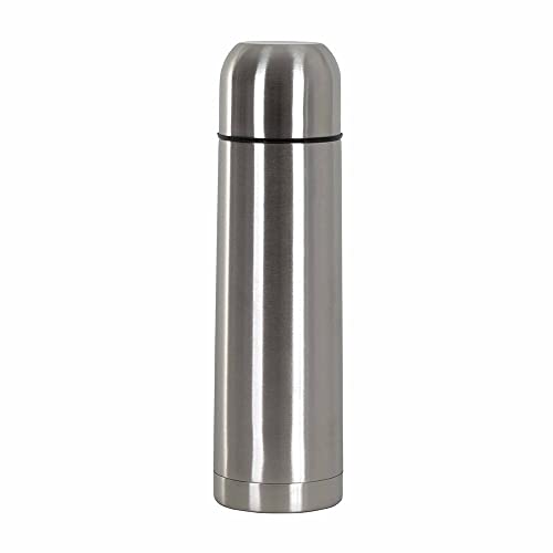 BSSTORE Thermos (500ml) in Acciaio Inossidabile con Doppia Parete Isolante, Tappo Quick-Press, Borraccia Termica Ermetica per Bevande Calde e Fredde, Caffè, Tè