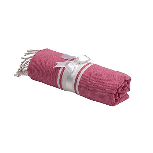 BSSTORE – Telo Mare Pareo Grande con Frange 90x170 Fouta Hammam – per Mare, Spiaggia, Piscina, Viaggio | Leggero, Asciugatura Rapida