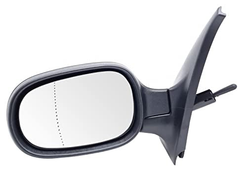BSSTORE Specchietto Retrovisore Esterno Nero per R. CLIO dal 2001 al 2005 con Regolazione Manuale