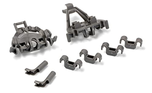 BSSTORE Set Completo 8 Fermi Per Cestello Inferiore Lavastoviglie Compatibile Con Vari Modelli Equivalente A 00428344, 00418499, 00420199