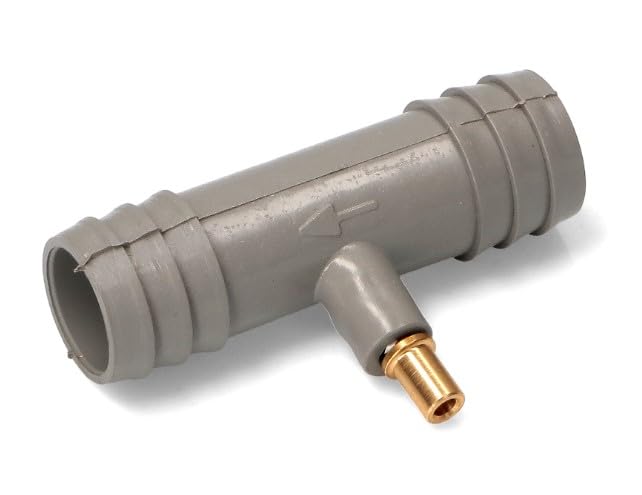 BSSTORE Giunto Tubo Scarico Con Valvola Antiritorno Universale Per Lavatrice Lavastoviglie Diametro 17Mm Prodotto Made In Italy