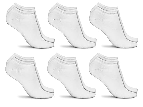 BSSTORE 6 Paia Fantasmini in Cotone Calzini Taglia Unica 40-46