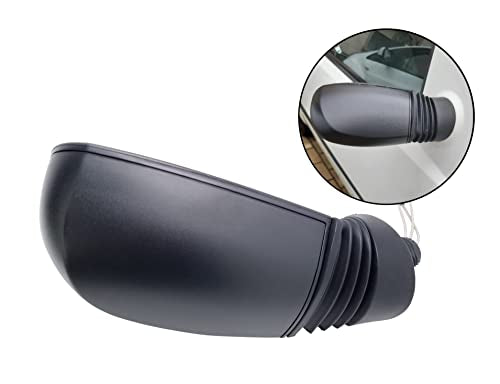 BSSTORE Specchietto Retrovisore Esterno Nero per PUNTO dal 1999 al 2012 (188) Completo con Specchio e Regolazione Meccanica