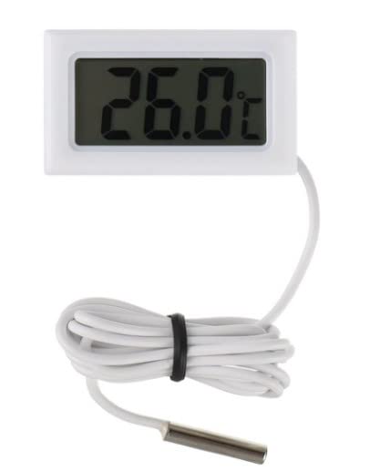 BSSTORE Termometro Digitale Frigorifero Acquario LCD Universale Con Sonda 1M Minimo -50° Massimo +110°C.