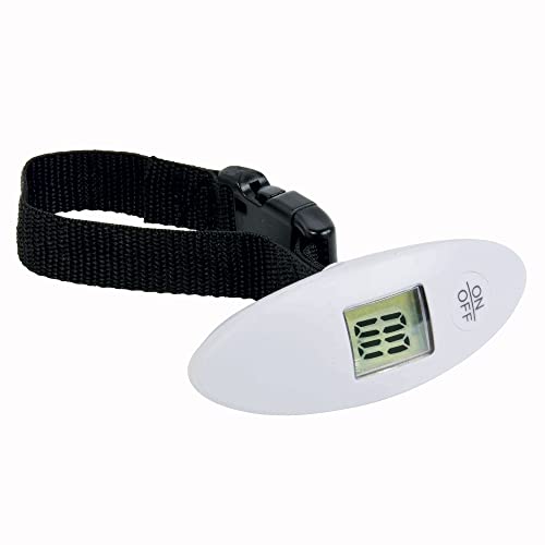 BSSTORE Mini-Bilancia Pesa Valigie Digitale, Bilancia Compatta e Portatile da Viaggio con Display LCD con Funzione di Tara, Peso Max 40 Kg (88,18 Lb) Batteria Inclusa