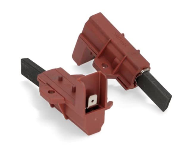 BSSTORE Kit 2 Spazzole Motore Carboncini Lavatrice Compatibile Con Vari Modelli Equivalente A C00196544