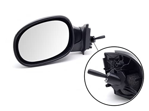 BSSTORE Specchietto Retrovisore Esterno Nero per CTR C3 dal 2002 al 2009 Completo con Specchio e Regolazione Meccanica