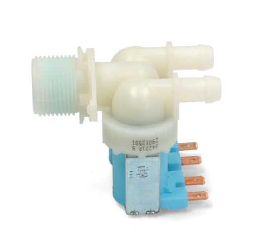 BSSTORE Elettrovalvola Lavatrice 2 Vie 180° Compatibile Con Vari Marchi E Modelli Equivalente A 2901250100