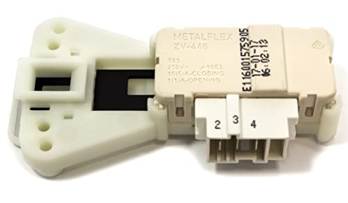BSSTORE Bloccoporta Elettroserratura Lavatrice A 3 Contatti Compatibile Con Vari Modelli Equivalente A 482000022732, C00085194