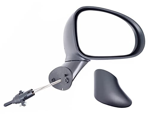BSSTORE Specchietto Retrovisore Esterno Nero per Matiz dal 2005 al 2011 (M200, M250) con Regolazione Manuale