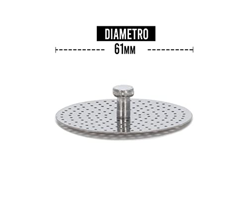 BSSTORE Adattatore Riduttore da 6 a 3 Tazze Compatibile per DeLonghi Alicia EMK6, EMKE63 | Macchina del Caffè | D. 61 mm - 5532114300